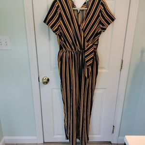 Nwot Blu Pepper Striped Jumpsuit